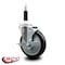 Service Caster 5'' Black Poly Swivel 7/8'' Expanding Stem Caster with Brake SCC-EX20S514-PPUB-BLK-TLB-78 - alternate 4
